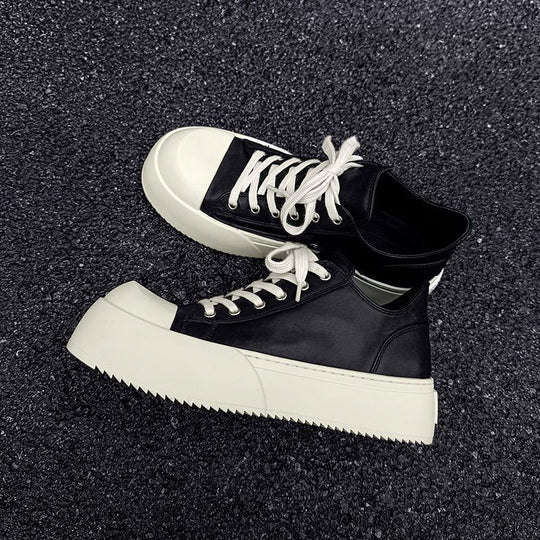 Damen modische Plateau-Sneaker mit verstärktem Zehenschutz und hochgradig rutschfester Sohle EB