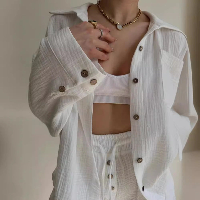 Damen modische und lässige Shirtjacke EB