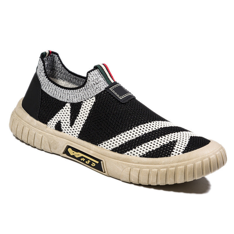 Damen Atmungsaktive Slip-On Sneakers im stilvollen Design mit elastischer Struktur EB