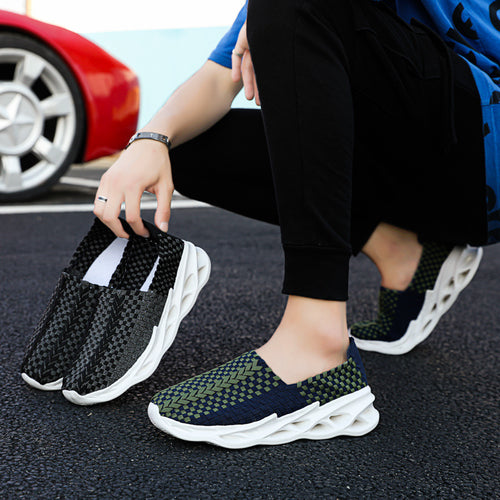 Damen Atmungsaktive Slip-On Sneakers mit innovativer Sohlenkonstruktion EB