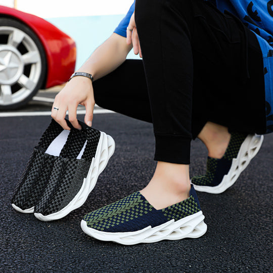 Damen Sportliche Slip-On Sneakers mit flexiblem Design und atmungsaktiver Obermaterialtechnologie EB