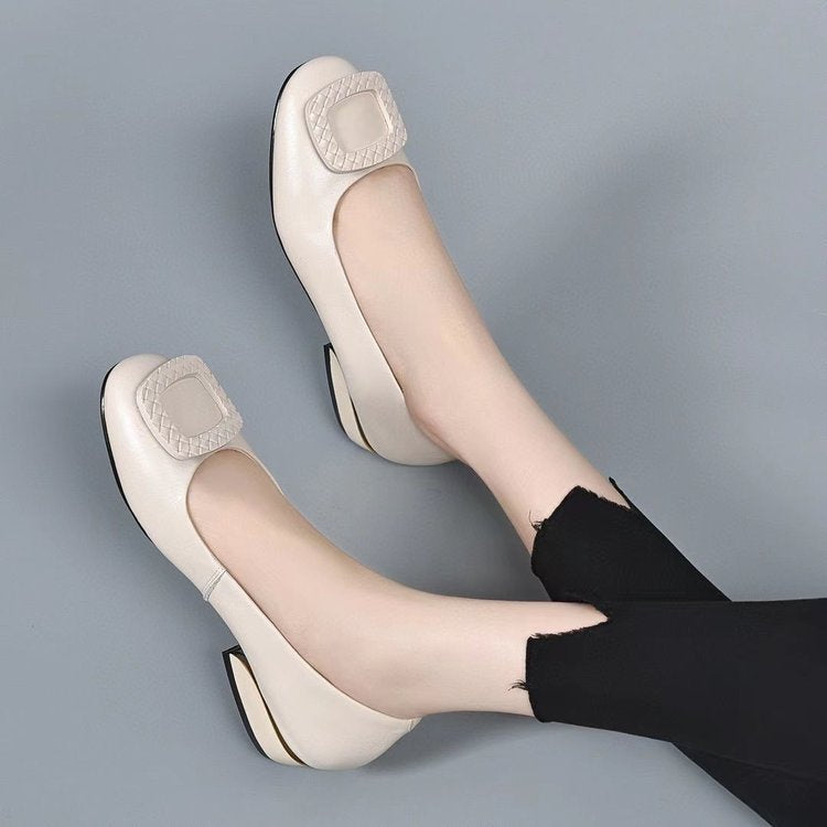 Damen Ballerinas mit elegantem, geflochtenem Detail und bequemer Sohle EB