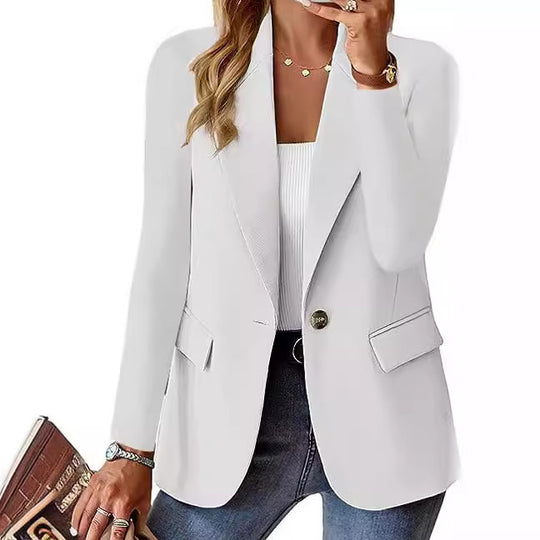Damen Eleganter Blazer mit strukturiertem Design und praktischen Taschen EB