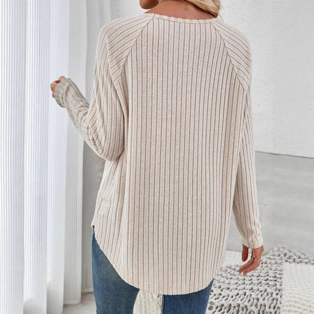 Damen Feinstrickpullover mit elegantem Rippdesign und lässigem Schnitt EB
