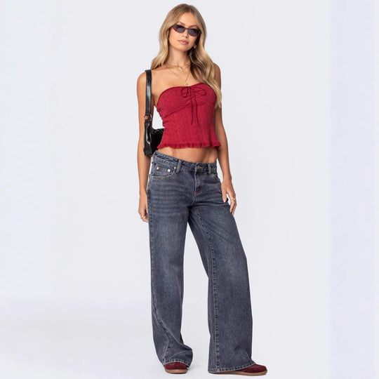 Damen Weite Jeanshose EB