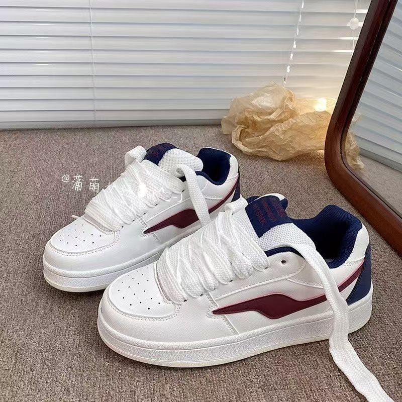 Damen Komfortable Freizeitsneaker mit farblich abgesetztem Akzent EB