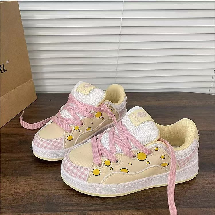 Damen Sneakers mit verspieltem Design und atmungsaktiver Mesh-Oberfläche EB