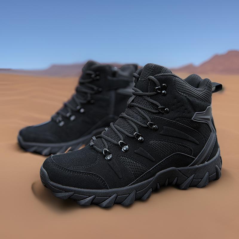 Herren Hochfunktionale Trekkingstiefel mit rutschfester Sohle und verstärktem Knöchelschutz EB