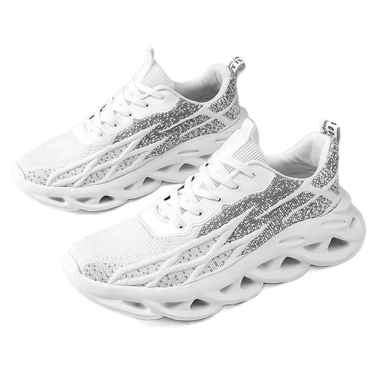 Damen Sportliche Laufschuhe mit atmungsaktiver Stricktechnologie und innovativer Dämpfung EB