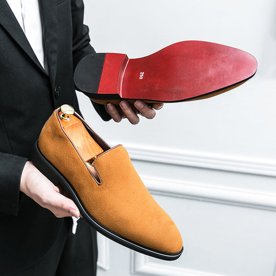Damen elegante Mokassins aus hochwertigem Wildleder mit rutschfester Sohle EB