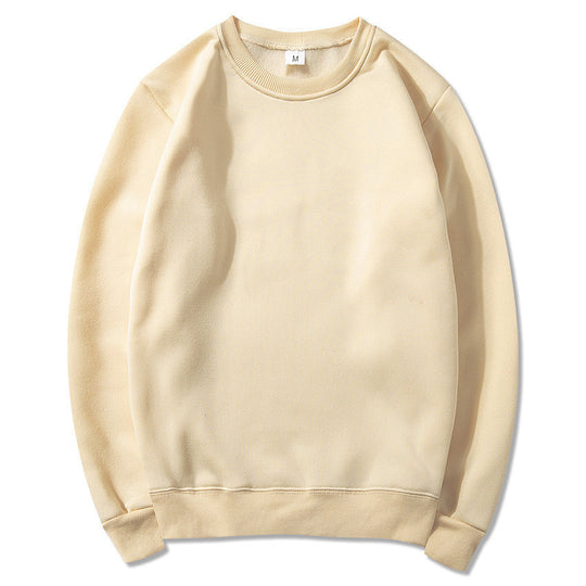Unisex zeitloser Rundhals-Sweater ohne Kapuze mit angerauter Innenseite und verstärktem Nacken EB