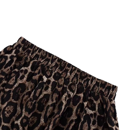 Damen Midirock mit voluminösem Schnitt und modernem Tiermuster EB