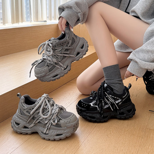 Damen Sneaker mit stoßdämpfender Sohle und atmungsaktivem Obermaterial EB