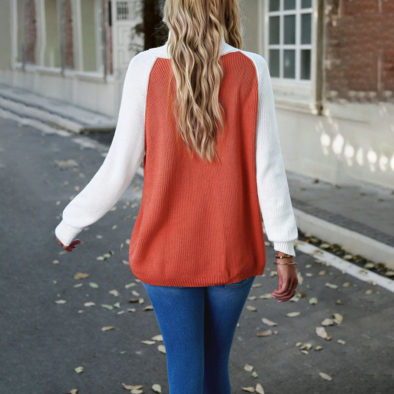 EB | Elegante Strickjacke mit Hohem Kragen Acryl Bequem, Warm