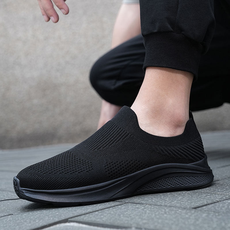 Damen Komfortable Slip-On Sneakers mit atmungsaktiver Mesh-Konstruktion EB