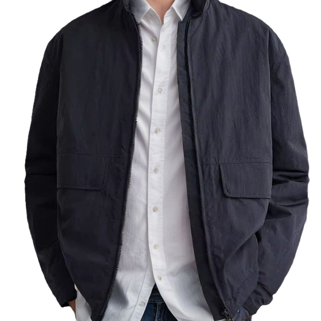 Herren lässige Übergangsjacke mit praktischen Außentaschen EB