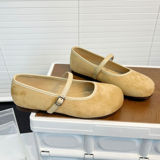 Damen elegante Mokassins mit modischem Riemen und komfortablem Fußbett EB