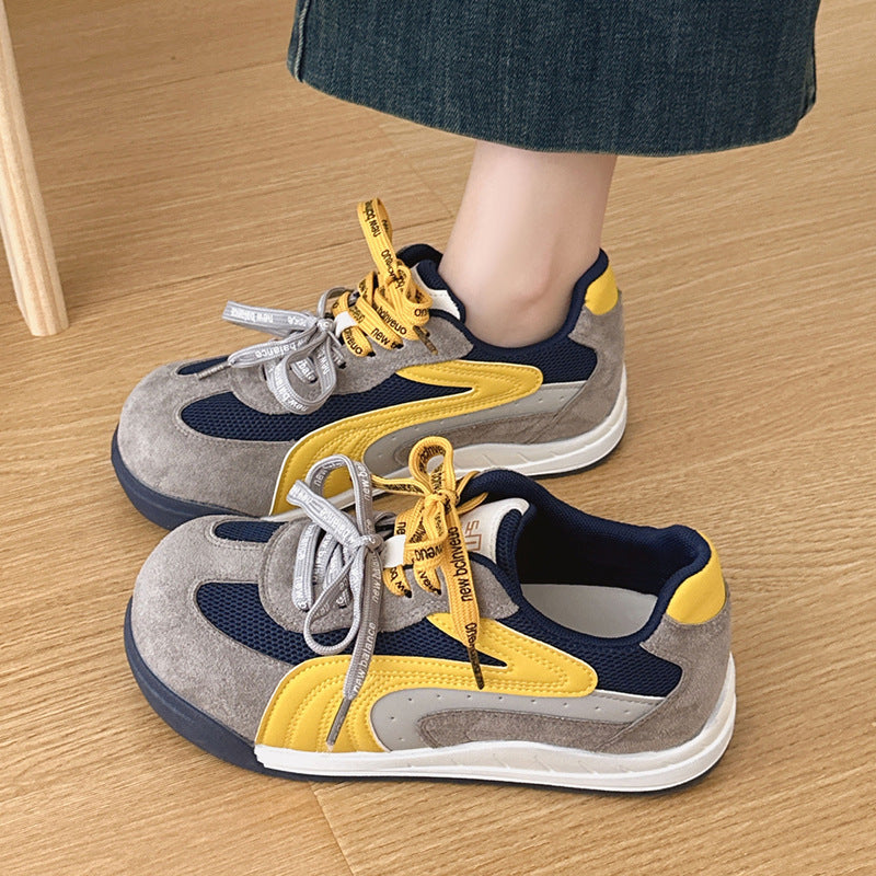 Damen Sneakers im einzigartigen Retro-Design mit hochwertigem Wildleder und atmungsaktiver Mesh-Oberfläche EB