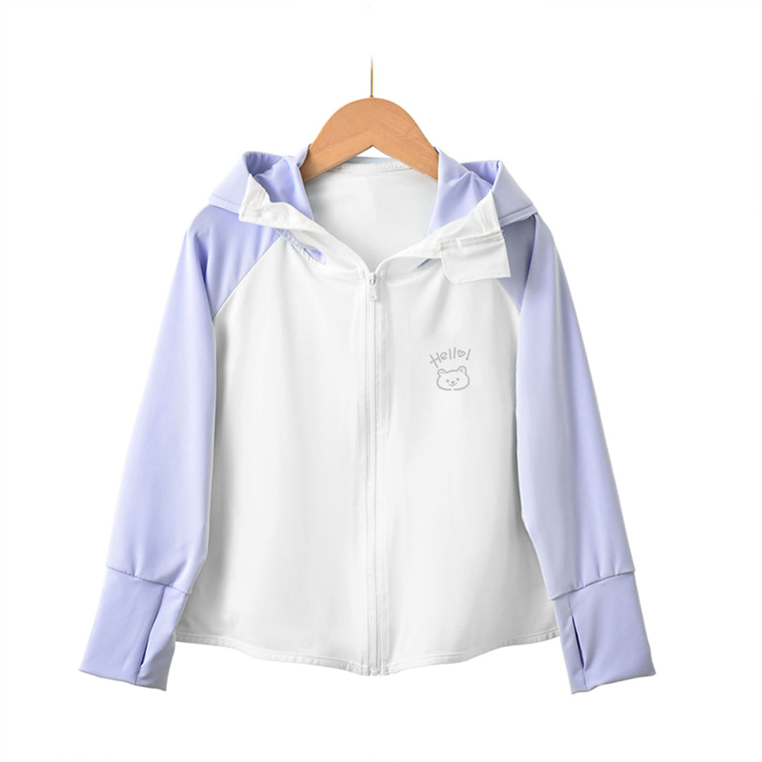 Kinder Sonnenjacke mit Kapuze und UV-Schutz EB