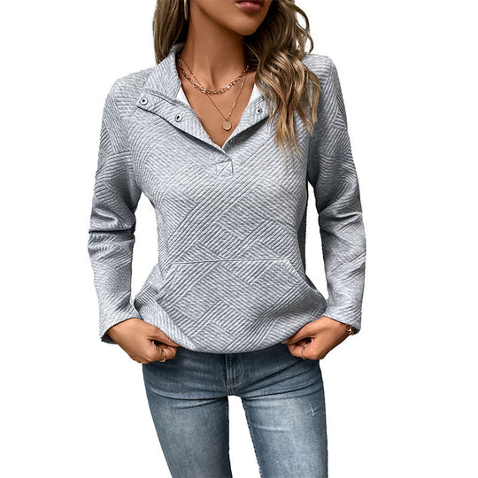 Damen Pullover mit strukturiertem Design und Kapuze EB