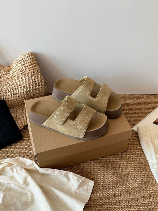 Damen Komfortable Sandalen mit verstellbaren Riemen und ergonomischem Fußbett EB