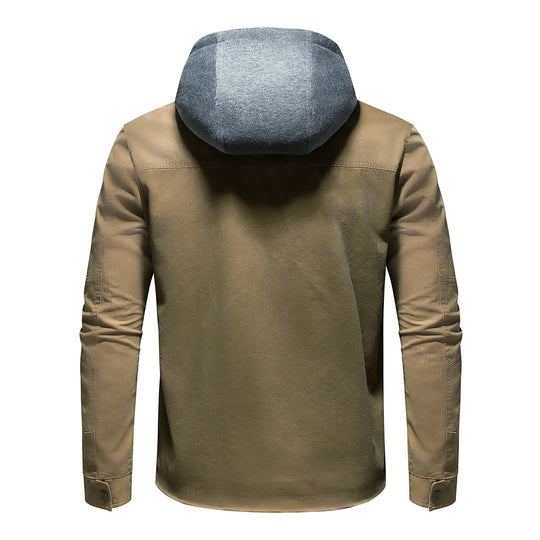 Herren Utility-Jacke mit abnehmbarem Hoodie EB