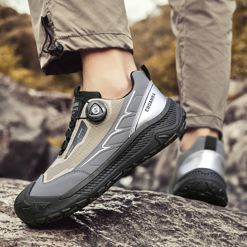 Herren robuste Outdoor‑Trekkingsneaker mit BOA‑Verschluss, verstärkter Zehenkappe und griffiger Trailsohle EB