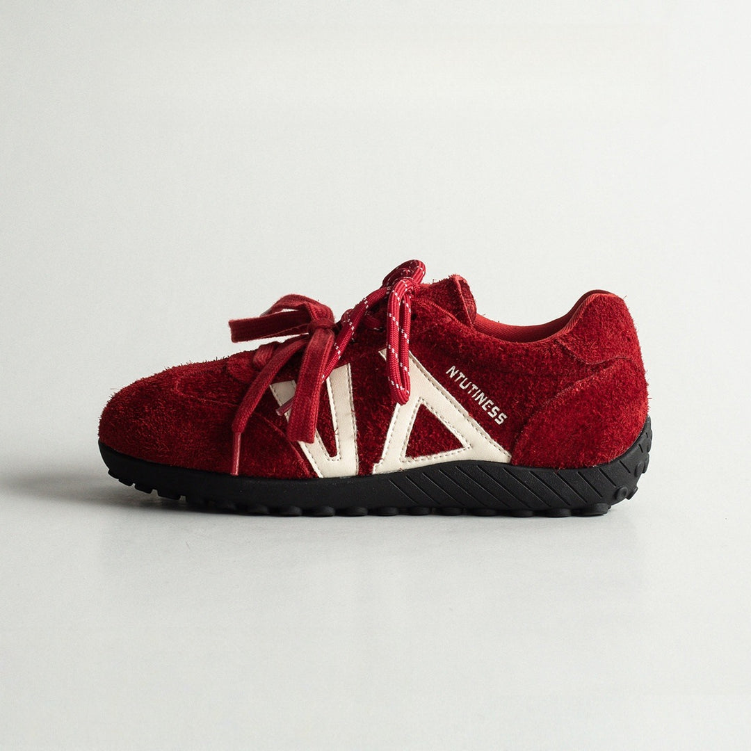 Damen Lauf Sneakers mit Sportlichem Design und Hochwertigem Wildleder EB