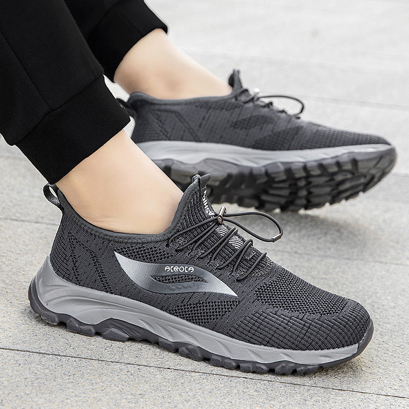 Damen Sportliche Strick Sneakers mit elastischem Schnellschnürsystem EB