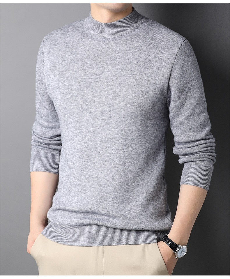 Herren Feinstrickpullover mit Rollkragen und soften Materialien EB