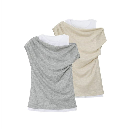 Damen lässiges Sweatshirt mit innovativem Oversize-Schnitt und trendigen Drapierungen EB