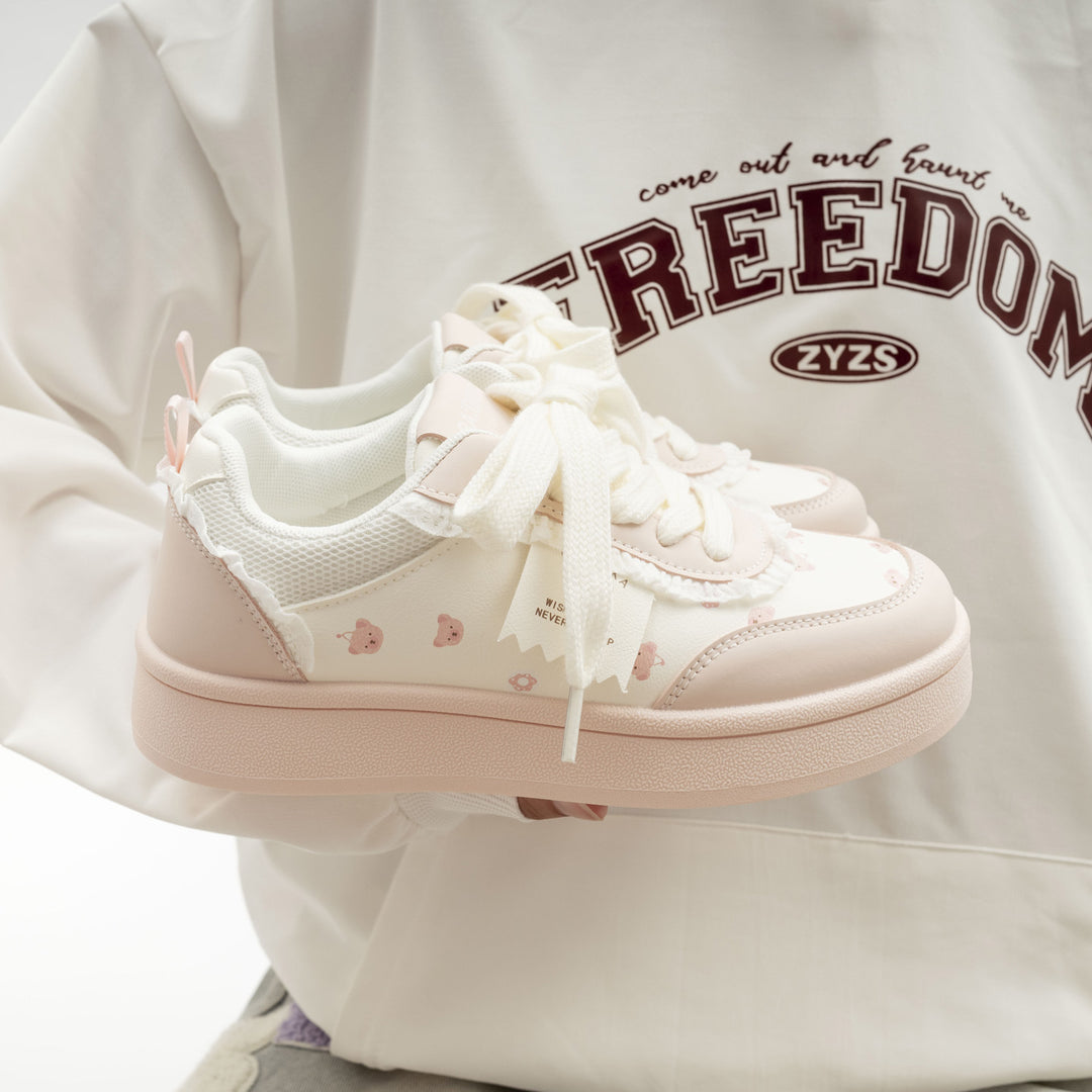 Damen Sneakers mit fröhlichem Tiermotiv und bequemem Innenfutter EB