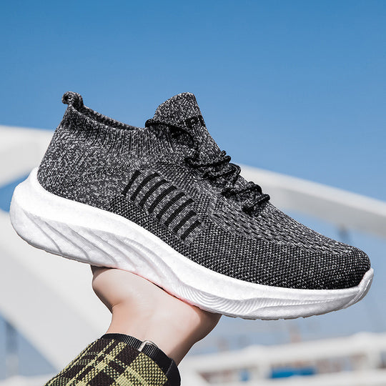 Damen Sportliche High-Top Sneakers mit atmungsaktivem Netz-Obermaterial EB