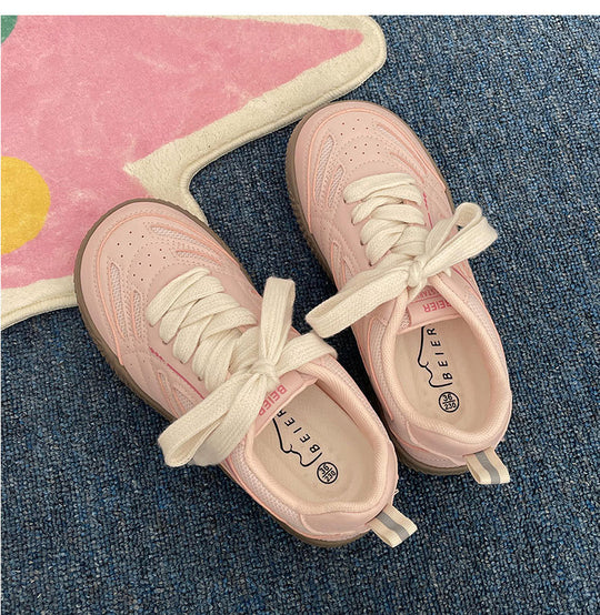 Damen Sportliche Sneaker mit atmungsaktiver Netzstruktur und rutschfester Sohle EB