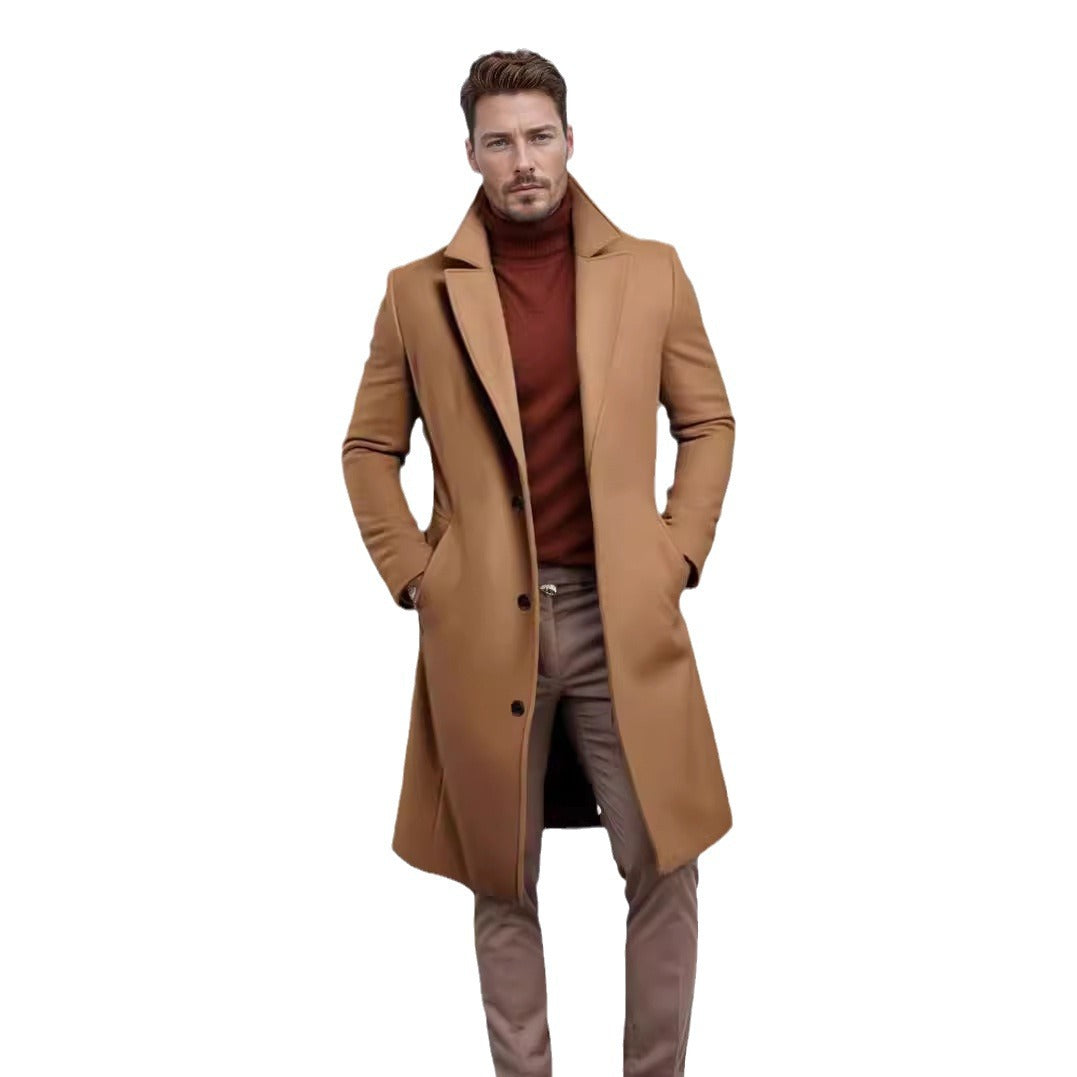 Herren eleganter Wollmantel EB