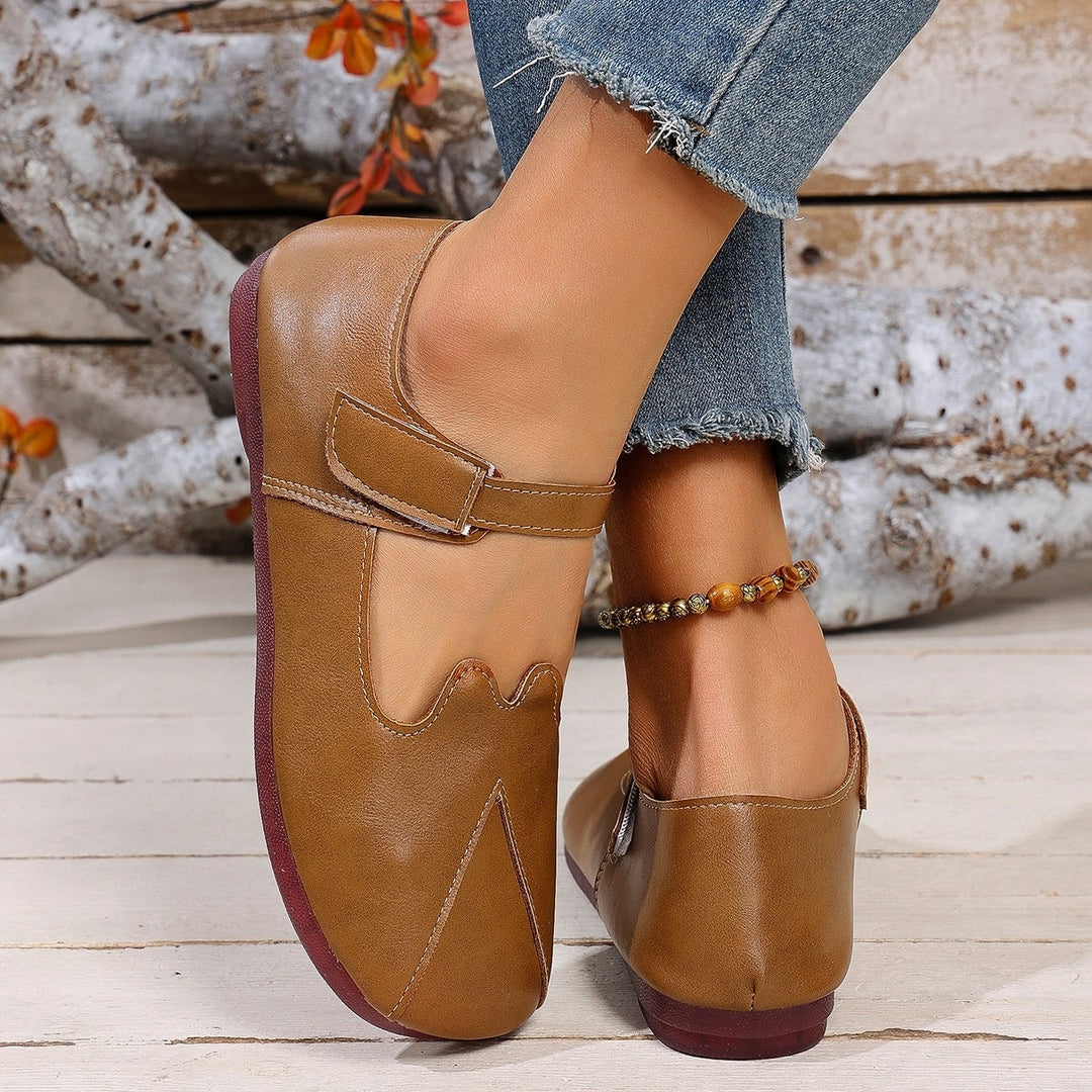 Damen Bequeme Sneaker mit verstellbarem Riemendesign EB