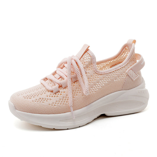 Damen moderne Sneakers mit atmungsaktiver Mesh-Oberfläche und dämpfendem Sohlenprofil EB
