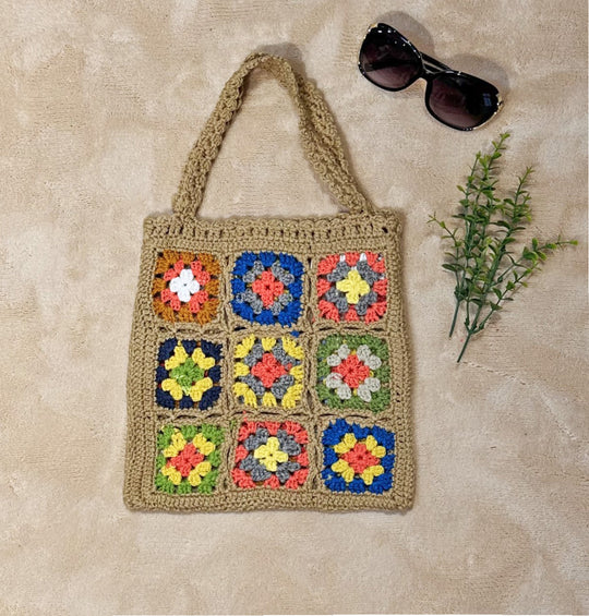 Damen Handgefertigte Häkel-Tasche EB