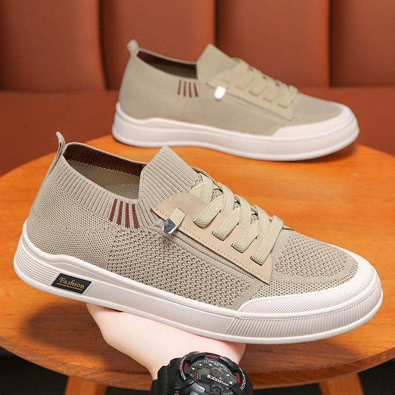 Damen Modische Sneaker mit atmungsaktivem Strickoberteil EB