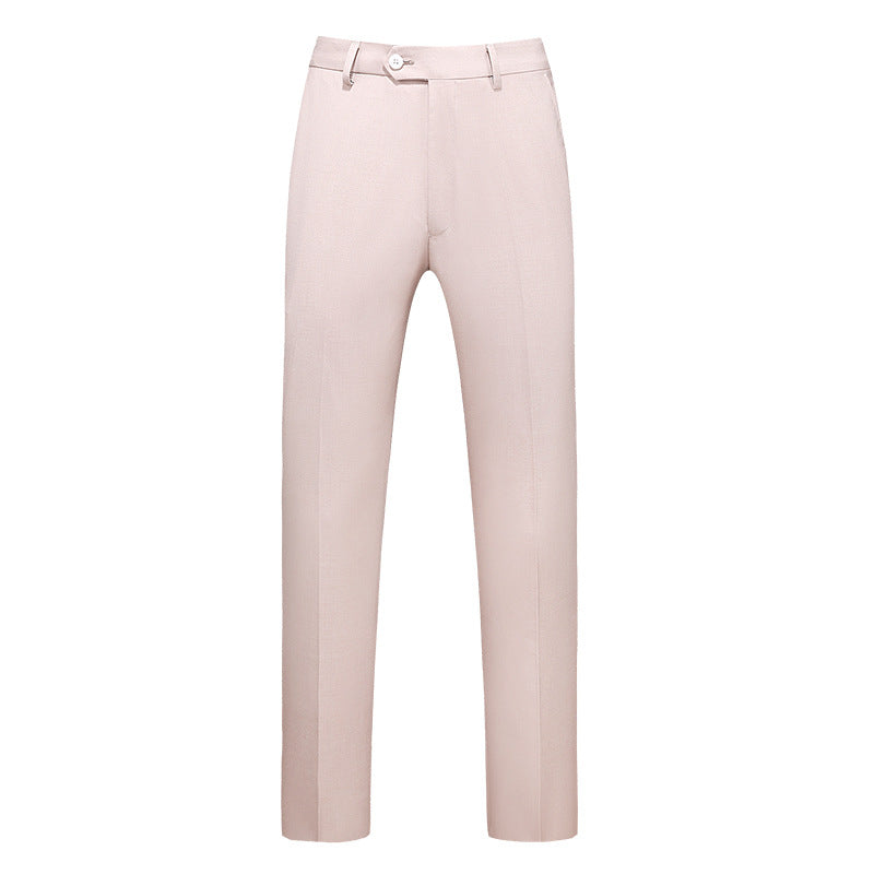 Herren nan schlanke Premium-Bügelfaltenhose mit Stretchbund und knitterarmem Gewebe EB
