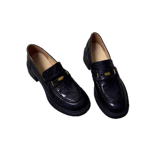 Damen Mokassins mit eleganter Schnallenapplikation und rutschfester Sohle EB
