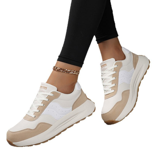 Damen Sneaker aus atmungsaktivem Leder und stylishen Akzenten EB