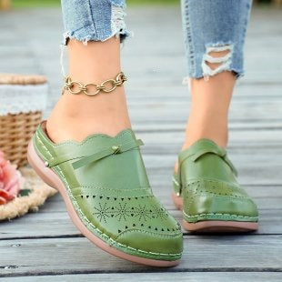 Damen Komfortable und elegante Clogs mit stilvollem Lochdesign EB