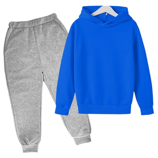 Unisex nan komfortables Hoodie und Jogger Set aus French Terry mit elastischem Bund und Rippbündchen EB