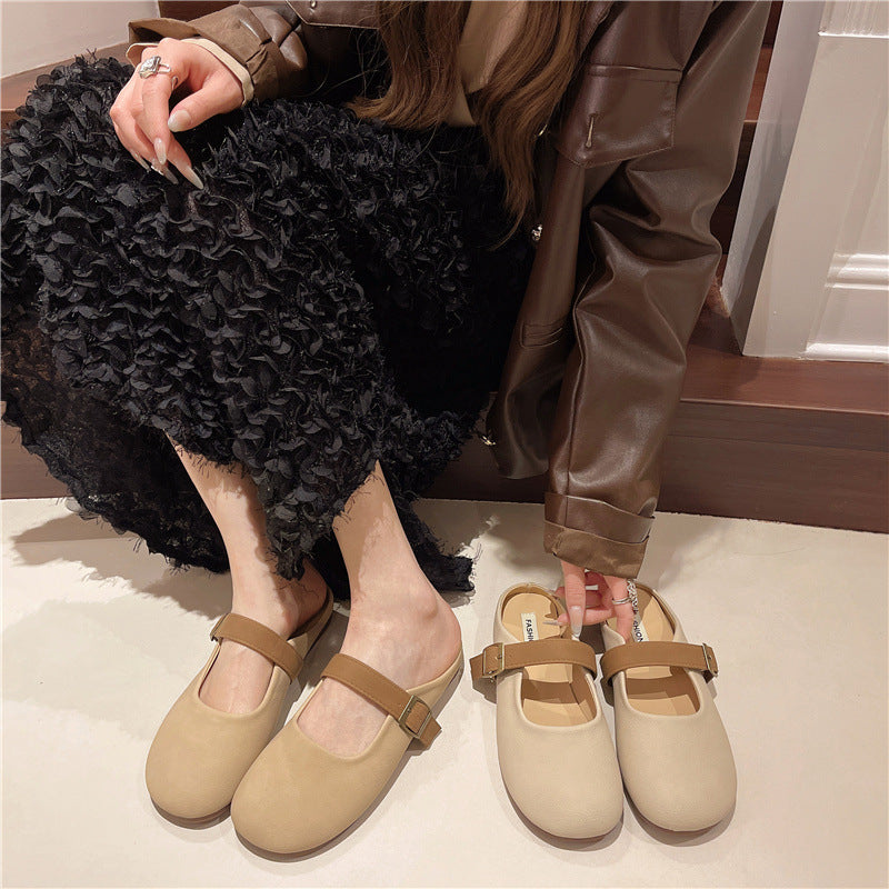 Damen Clogs mit elegantem Schnallenverschluss und bequemer Innensohle EB