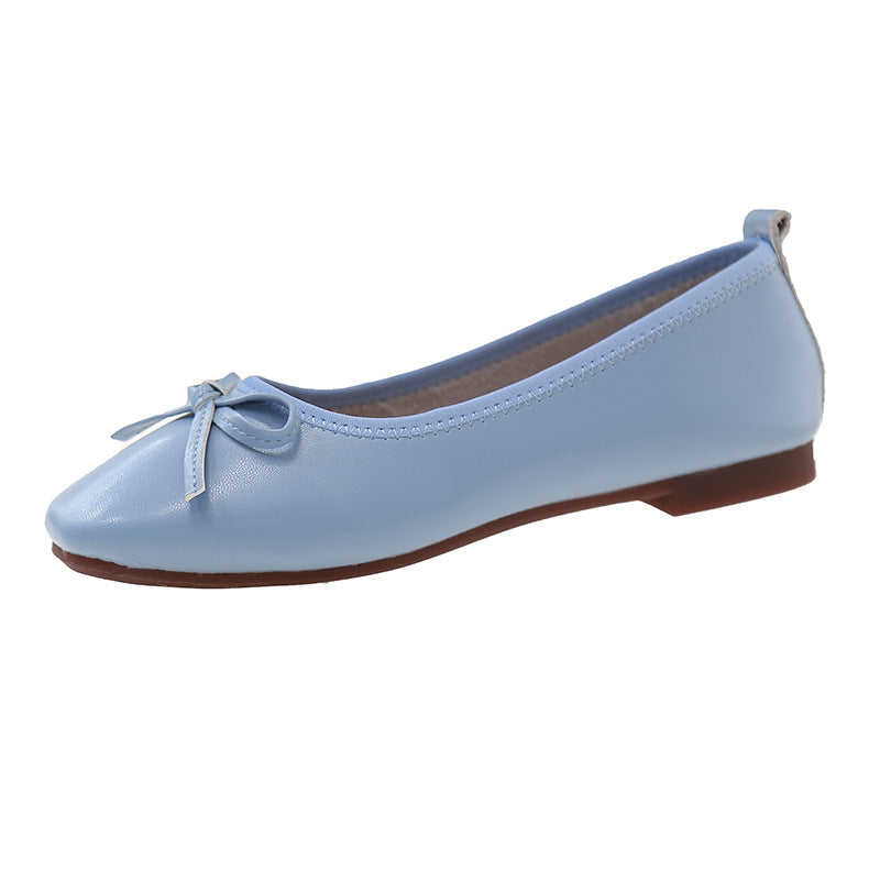 Damen Bequeme Ballerinas mit zartem Schleifen-Detail EB