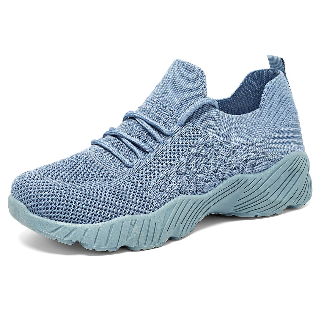 Damen nan gestrickter Slip-On Sneaker mit sockenähnlichem Schaft und dämpfender Profillaufsohle EB