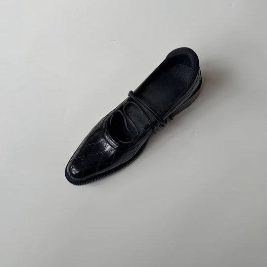 Damen elegante Ballerinas mit Double-Cross Riemchen EB