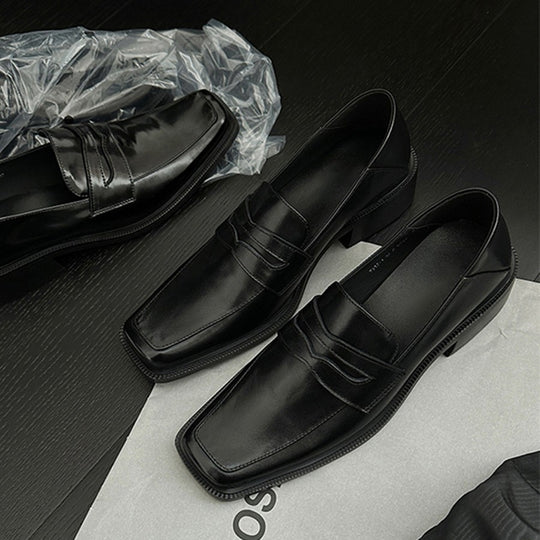 Damen elegante Loafers mit hochwertiger Lederoberfläche und modischem Design EB