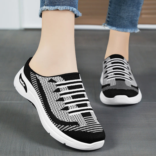 Damen Komfortable Slip-On Clogs mit atmungsaktivem Design EB